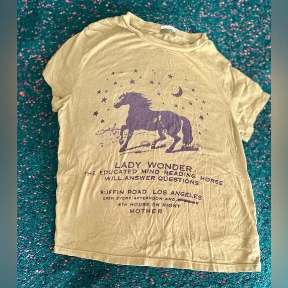 ‼️RARE‼️🎸MOTHER🎸🔥NWOT🔥The Lil Goodie Goodie Graphic Tee in Lady Wonder— M - Picture 8 of 16